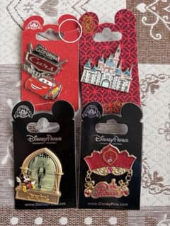 海外ディズニー ピンバッジ 4点セットのサムネイル