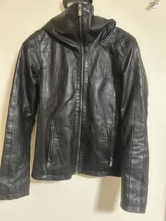 KATHARINE HAMNETT ブラックレザージャケット M ピッグスキンのサムネイル