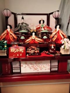 雛人形　桃小町　五人収納飾り　久月 雛人形 桃小町 五人収納飾り 久月 - メルカリ