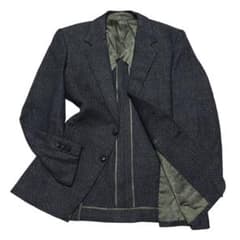 90s MITSUKOSHI 테일러드 재킷 트위드 윈도우 펜 L
