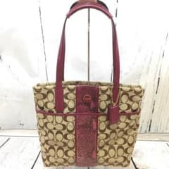 ☆COACH☆超お買い得♡美品でスマートなトートバック ♡秋らしいデザイン！！のサムネイル