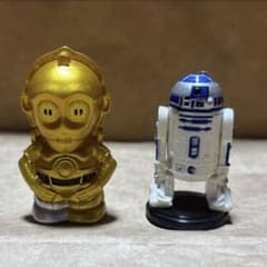 스타워즈 C-3PO 손가락 인형과 R2-D2 초콜릿 달걀 피규어 2장 세트