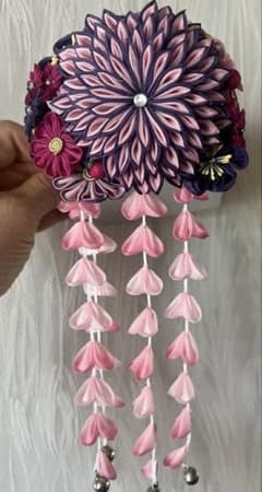 つまみ細工 髪飾り かんざしのサムネイル