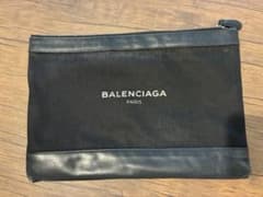 BALENCIAGA クラッチバッグ ブラック レザーのサムネイル
