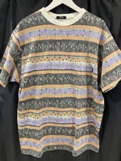 stussy 80s tシャツ TOMTOM柄 XL 黒タグ初期 - メルカリ