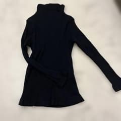 SHEIN ブラック リブタートルネック 5Yのサムネイル