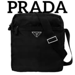 양품 PRADA 프라다 숄더백 토트 백 나일론 블랙 블랙