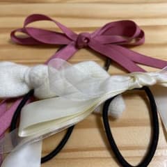 ヘアゴム　リボンつきのサムネイル