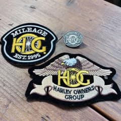 希少 当時物 ハーレーダビッドソン HOG 1995年 ワッペン ピンバッジ