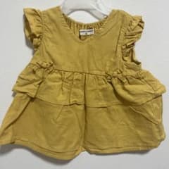 NAUGHTY COMPANY フリルトップスマスタード 90cmのサムネイル