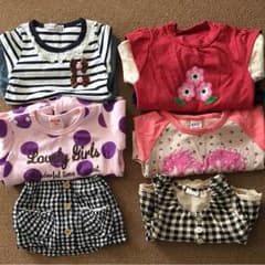 【あやや様専用】80cm 女の子 冬服(6点セット)・・・まとめ売りのサムネイル