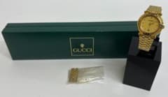 ★GUCCI ゴールド ラウンドフェイス 9200L 腕時計 箱付き10185 ☆GUCCI ゴールド ラウンドフェイス 9200L 腕時計 箱付き10185 - メルカリ