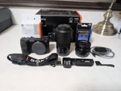 専用！美品　SONY a6400ダブルズームキット　予備電池、グリップ、計5点付 専用！美品 SONY a6400ダブルズームキット 予備電池、グリップ、計5点