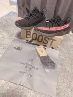アディダス イージーブースト350 V2 コアブラック レッドのサムネイル