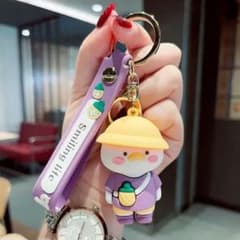 ぽってりかわいい♡ アヒル幼稚園【ぶどう組さん】キーホルダーのサムネイル