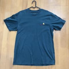 Carhartt Tシャツ ダークグリーン ワンポイントロゴのサムネイル