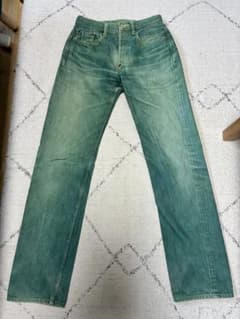 KAPITAL INDIGO No.4 草木染め デニムパンツ W29 グリーン KAPITAL INDIGO No.4 草木染め デニムパンツ W29 古着 - メルカリ