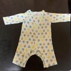 used品　あったかソフトキルト長袖前開きカエルロンパース 【ベビー服】のサムネイル