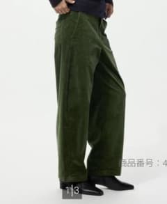 ユニクロ　 コーデュロイカーブパンツ　Green