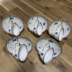 未使用品 NARUMI ナルミ ボーンチャイナ カップ＆ソーサー 5客セット