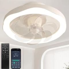 シーリングファンライト led 60W 5000LM 8-10畳 Φ49cm シーリングファンライト led 60W 5000LM Φ49cm ファン付き照明 - メルカリ