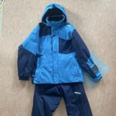 Goldwin 青 スキーウェア　上下 ジュニアスキーウェア 上下セットgoldwin 青/紺160 - メルカリ
