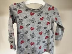 クマ柄長袖Tシャツ 80サイズのサムネイル