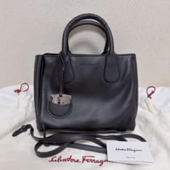 Salvatore Ferragamo ノリータ 2way ショルダーバッグ 黒のサムネイル