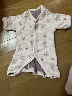 花柄ロンパース 60cm ピンクのサムネイル