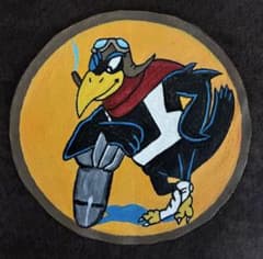 レザー製スコードロンパッチ 47th bomb 手描きワッペン 牛革 - メルカリ