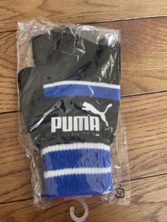 PUMA 手袋 S 黒/青のサムネイル
