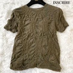INSCRIRE Lase Tee レースTシャツ カーキ フリーサイズ 25年 INSCRIRE Lase Tee レースTシャツ カーキ フリーサイズ 25年 - メルカリ