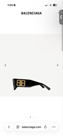 BALENCIAGA サングラス ブラック ゴールドロゴのサムネイル