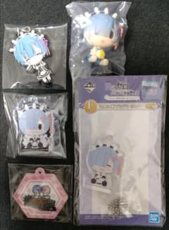 덤 첨부 이치 반 복권 리제로 렘 5 점 세트