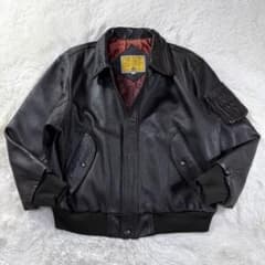 美品】90s A-2 フライトレザージャケット ダークブラウン 牛革 短丈 M