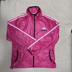 adidas ピンク ジップアップジャケット LL - メルカリ