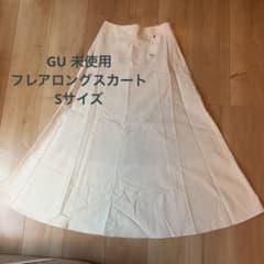 GU ロングフレアスカート ホワイト Sサイズのサムネイル