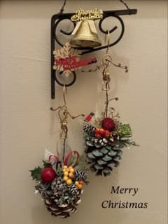 クリスマス 松ぼっくり オーナメント ハンドメイド 飾りのサムネイル