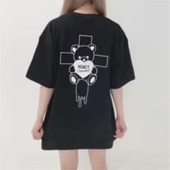 ハニーシナモン クマ ブラックTシャツのサムネイル