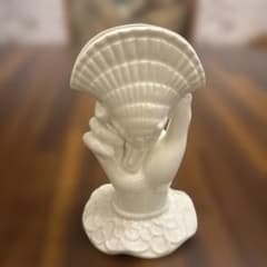 アンティーク　ホワイト　フランス　ハンド　手　置物　フラワー アンティーク フランス ハンド 置物 オブジェ フラワー レース - メルカリ