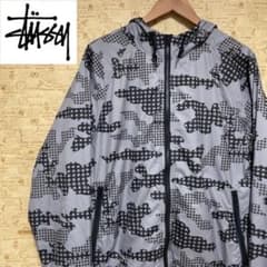 STUSSY ステューシー ナイロンパーカー ブルゾン カモフラ フルジップのサムネイル