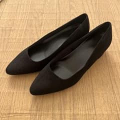 ブラックスエード パンプス 240のサムネイル