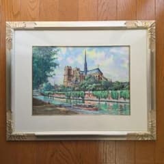 川勝茂弘　ノートルダム大聖堂　水彩画 川勝茂弘 ノートルダム大聖堂 水彩画 - メルカリ