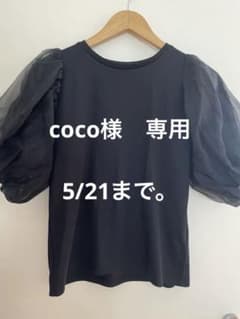 お袖シフォン　パフスリーブTシャツのサムネイル