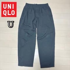【UNIQLO】 ユニクロU スウェットカーブパンツ グレー M ジョガーパンツ