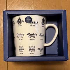 ARABIA ロゴマグ Hameentie135限定デザイン ブラックのサムネイル