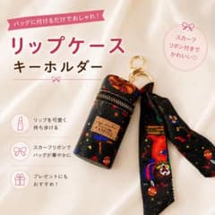 リップケース キーホルダー スカーフ付き リップポーチ バッグチャーム 新品のサムネイル