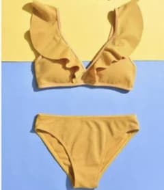 黄色セパレート水着 レディース ビキニのサムネイル