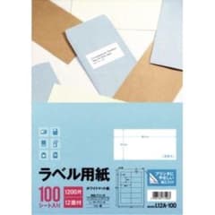 【最安】エーワン ラベル L12A-100 12面100枚 ホワイトマット 追跡のサムネイル