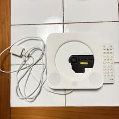 CDプレイヤー Bluetooth対応 ホワイト[動作確認済み]のサムネイル